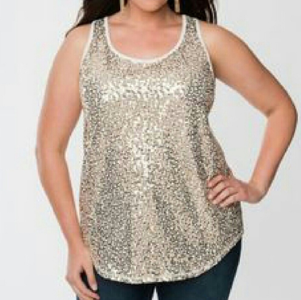 NWOT Lane Bryant Sequin Tank